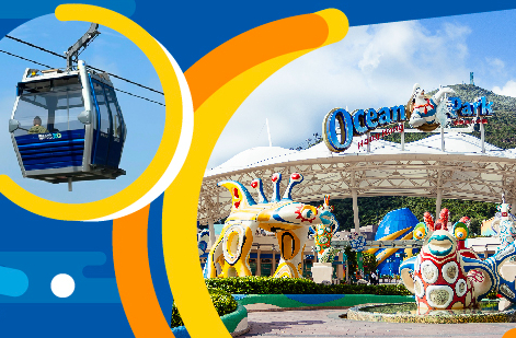 Enjoy 10% off on Ocean Park admission tickets* with your Ngong Ping 360 cable car ticket