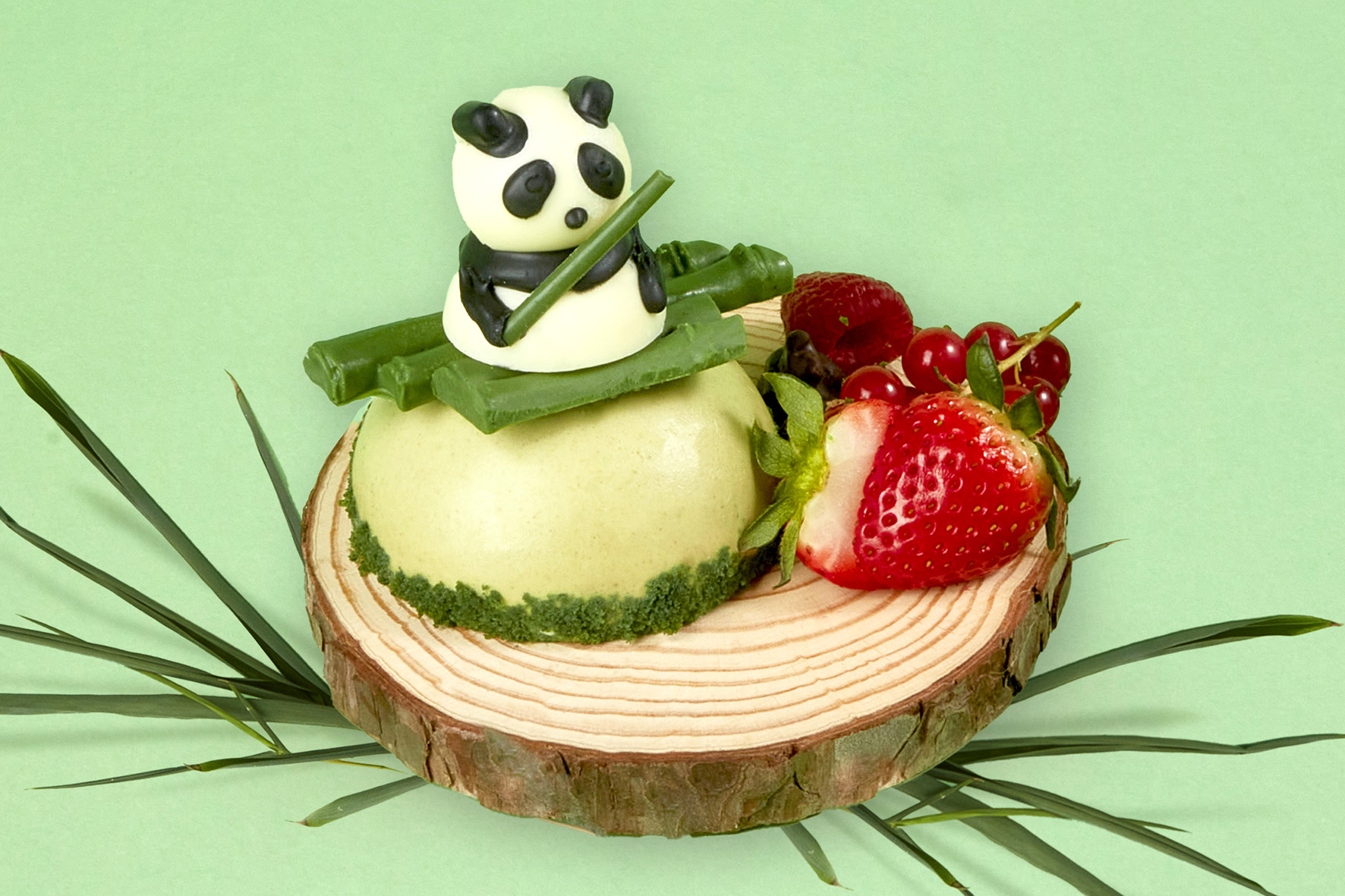 Panda Black Sesame Panna Cotta