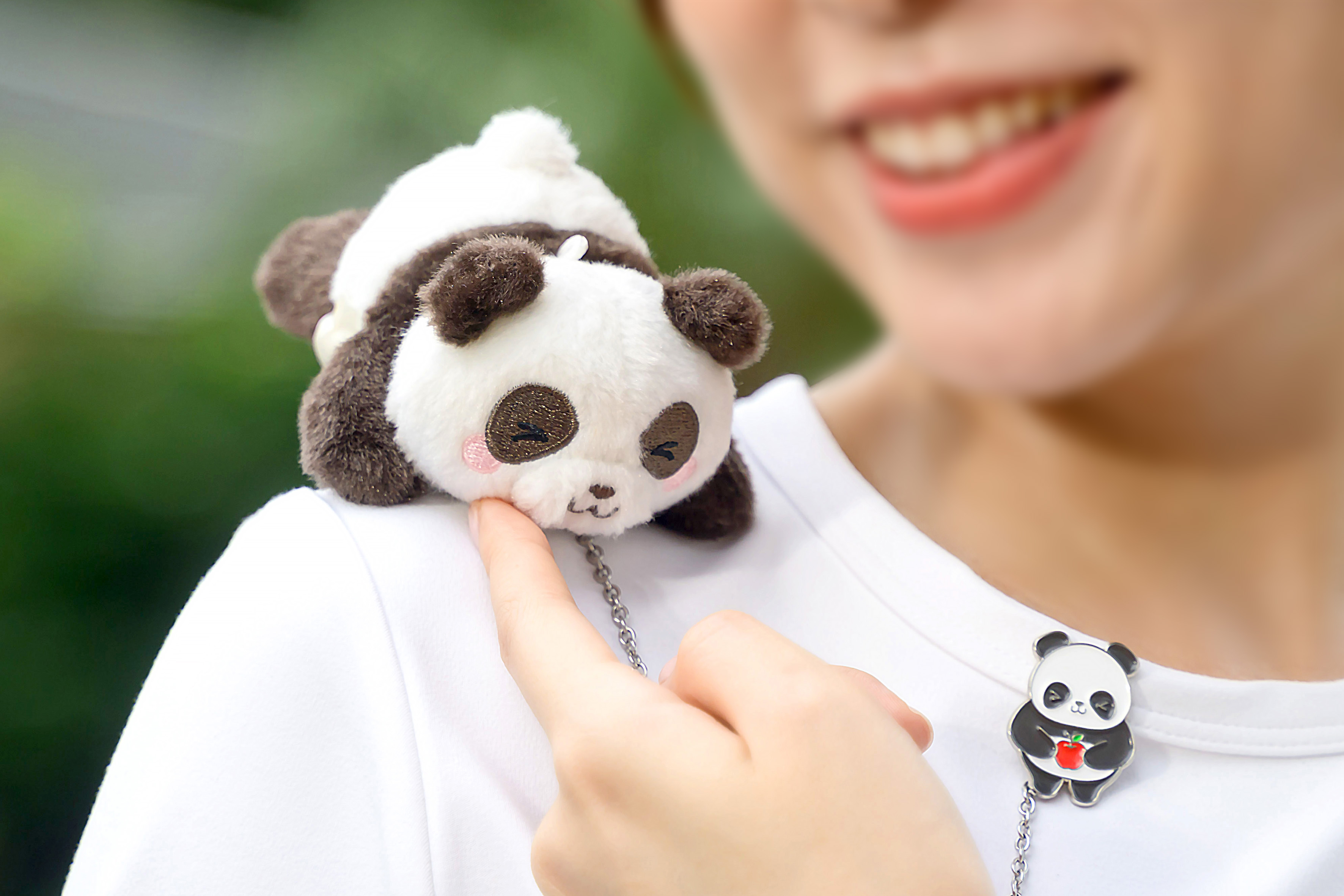 Panda Chain Brooch