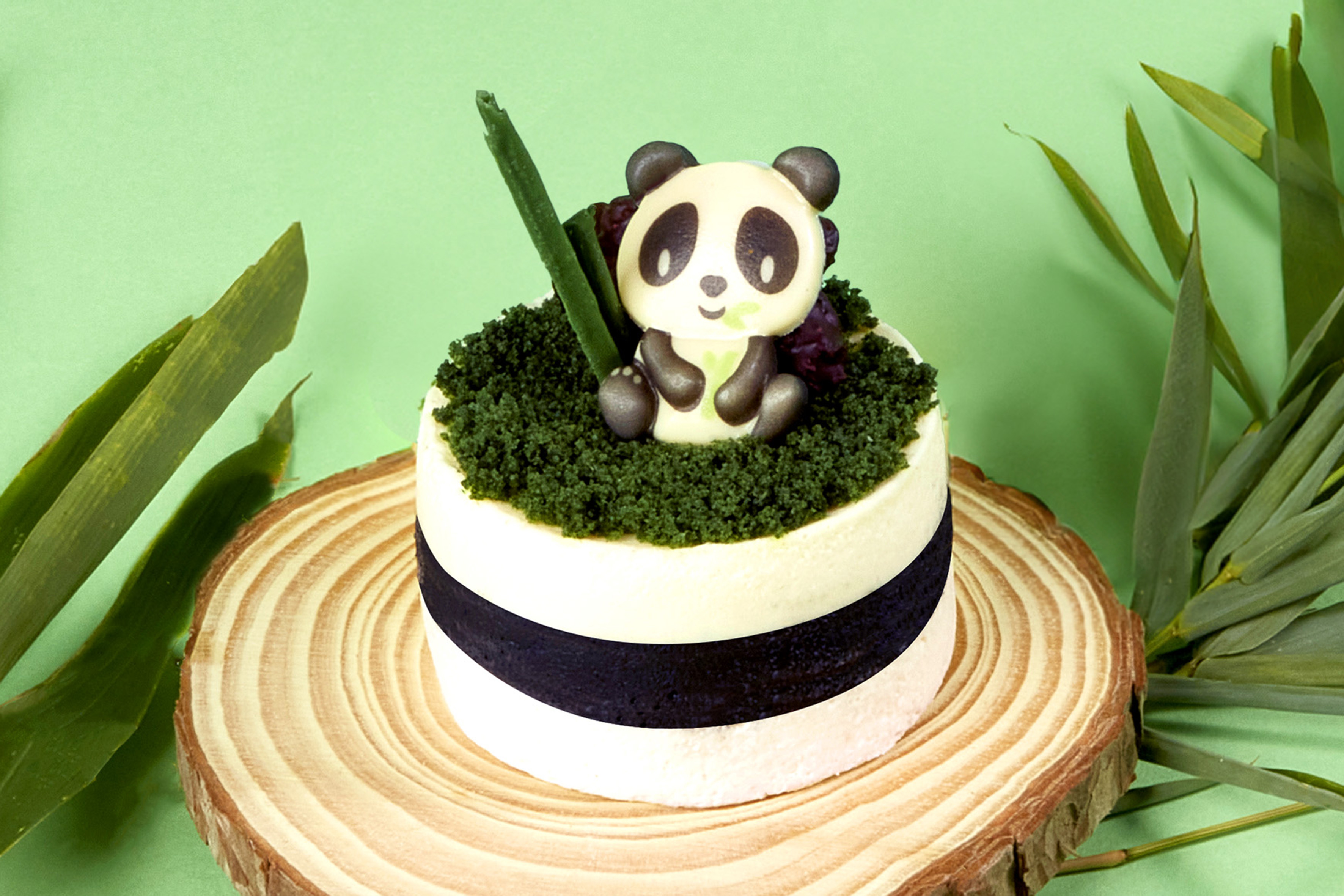 Panda Red Bean with Matcha Mousse