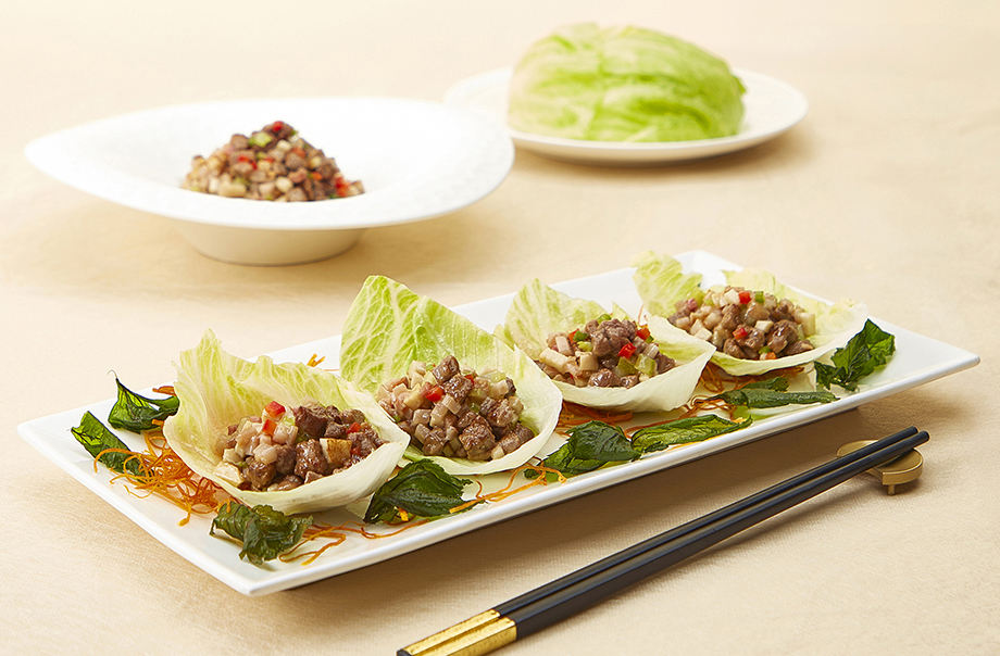 炒和牛嵩生菜包