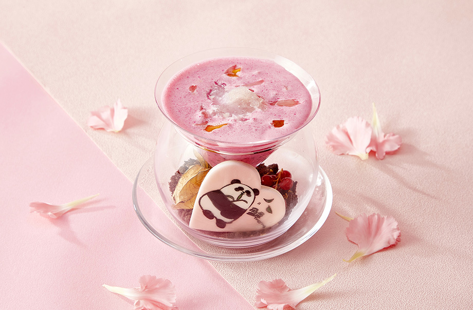 Nostoc, Mango, Pomelo and Dragon Fruit Sweet Soup with Bird’s Nest