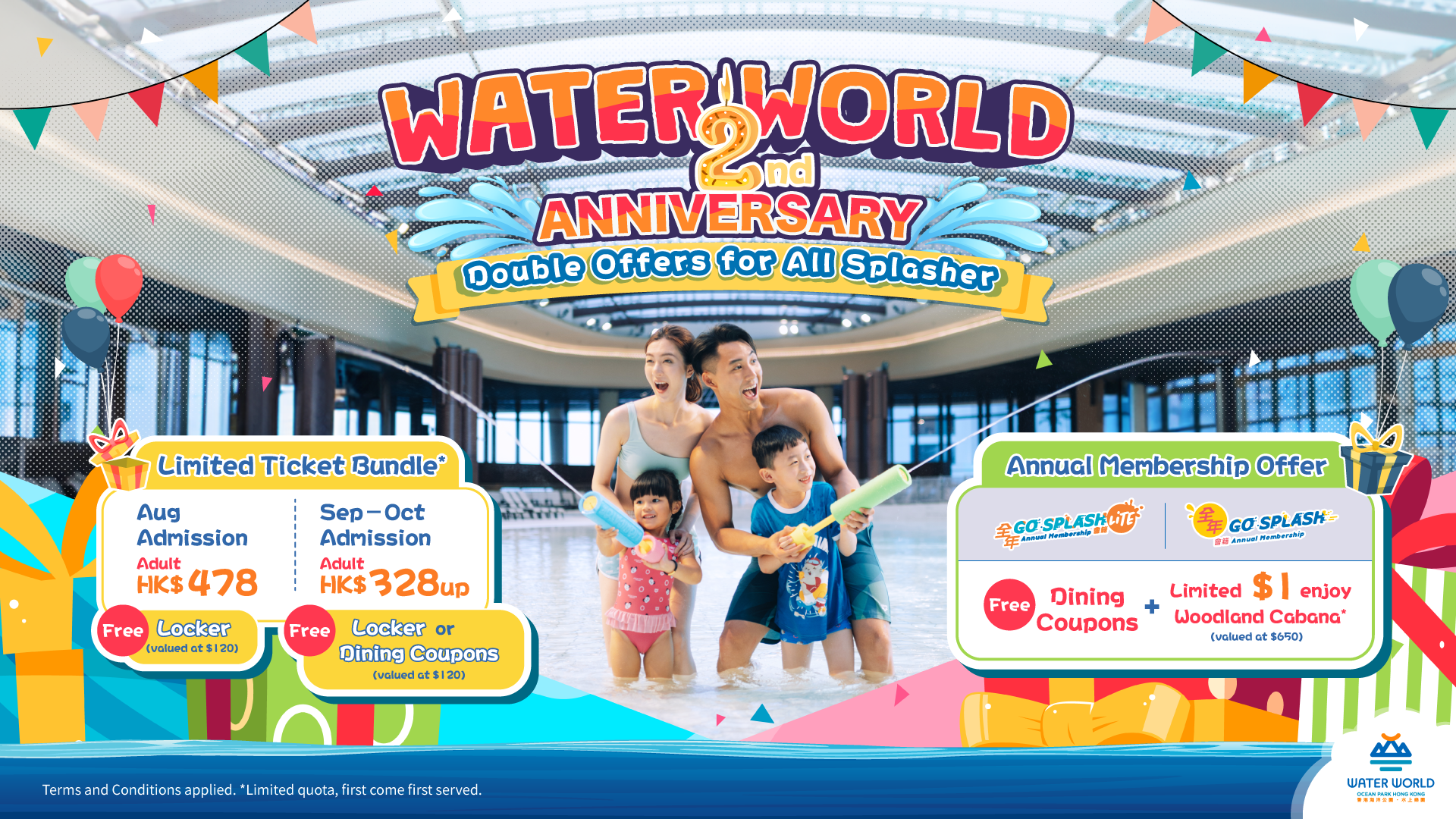 Admission Ticket Tickets and Offers Water World Ocean Park Hong